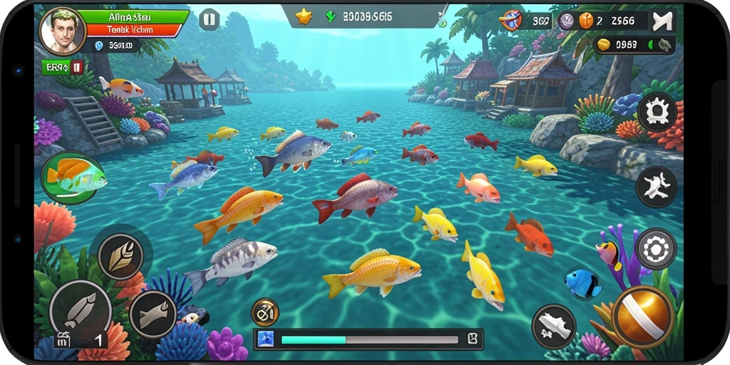 Gameplay seru menembak ikan di AIFA66.