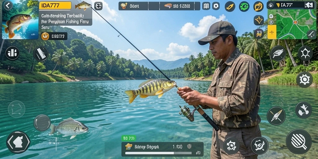 Gameplay Fishing yang mendebarkan dan menantang di IDA777.