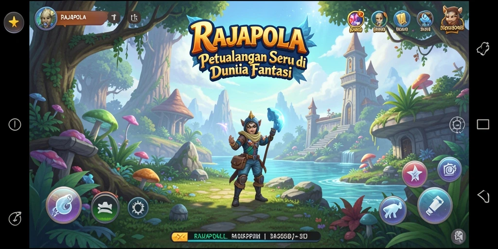 Tampilan gameplay RAJAPOLA yang mendebarkan.