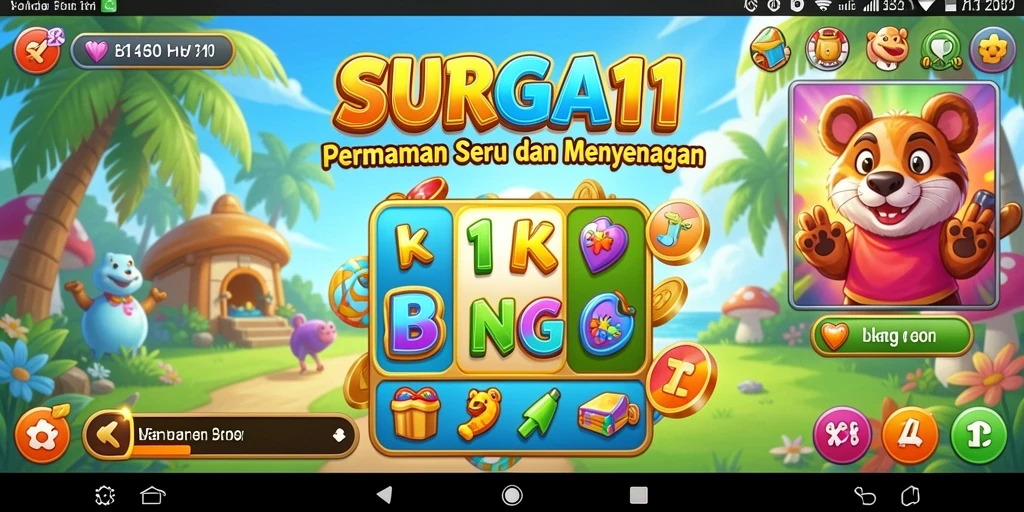 Gameplay seru dan interaktif di SURGA11 dengan tampilan visual yang menawan.