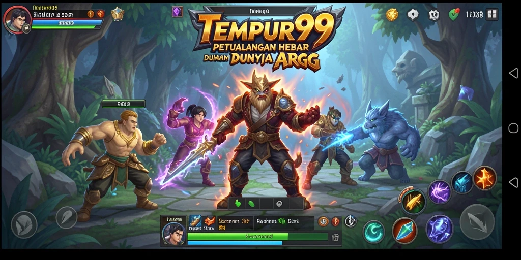 Gameplay seru dalam TEMPUR99 dengan aksi bertempur yang intens.