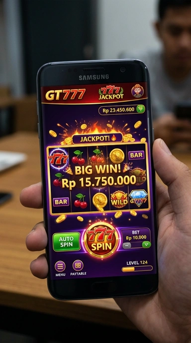 Tampilan antarmuka gt777 yang ramah pengguna.